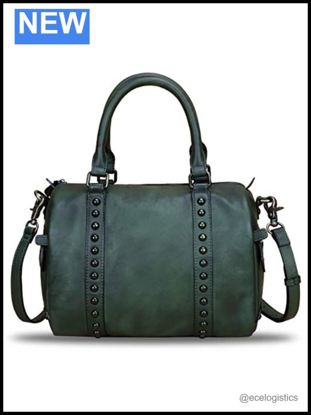 Genuine Leather Satchel Handbag Crossbody Shoulder Bag Vintage Womens Purse